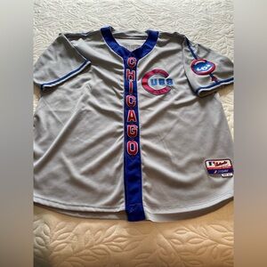 Chicago Cubs MLB Ryne Sandberg #23 Majestic Sz 52 Rare Vertical Script Sewn READ